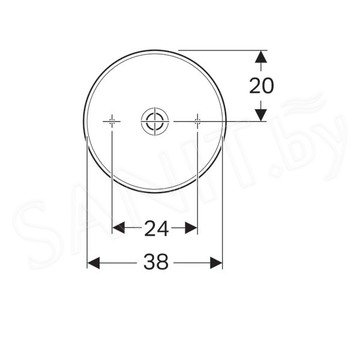 Умывальник Geberit VariForm 500.768.01.2