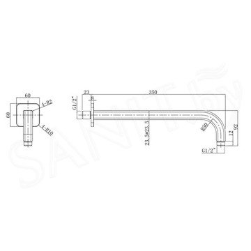 Душевая система скрытого монтажа Omnires Parma SYS PM16A CRB