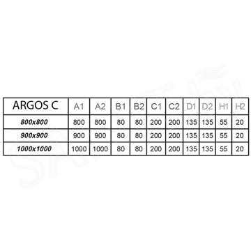 Душевой поддон Radaway Argos C