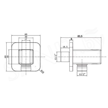 Шланговое подключение Omnires 8815CR / 8815CRB / 8815BL