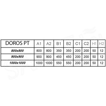 Душевой поддон Radaway Doros PT