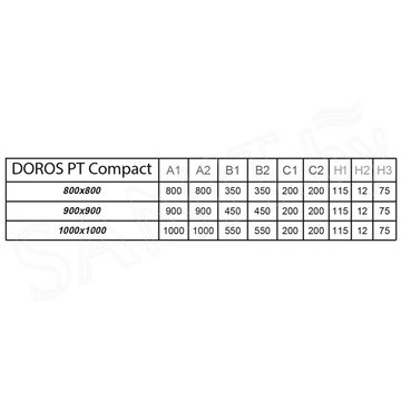 Душевой поддон Radaway Doros PT Compact