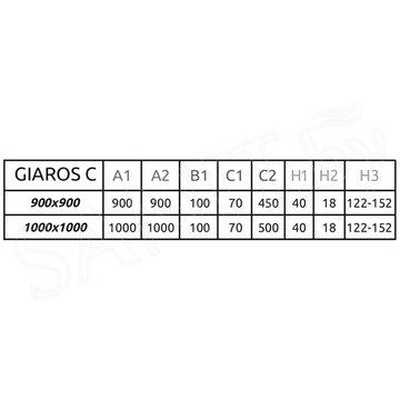 Душевой поддон Radaway Giaros C
