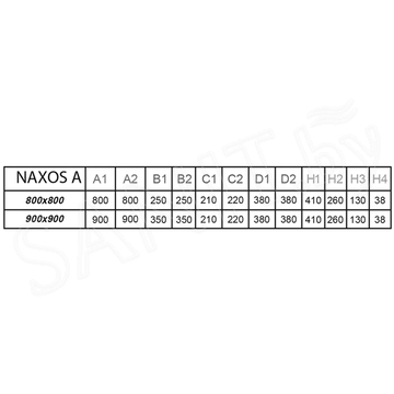 Душевой поддон Radaway Naxos A