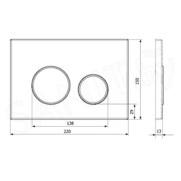 Комплект инсталляции 6 в 1 Lavinia Boho Relfix Biore Rimless 77040103 / 77040104