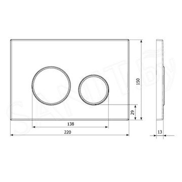 Комплект инсталляции 6 в 1 Lavinia Boho Relfix Biore Rimless 77050187 / 77050188