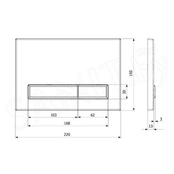 Комплект инсталляции 6 в 1 Lavinia Boho Relfix Bell Pro Rimless 77050123 / 77050124