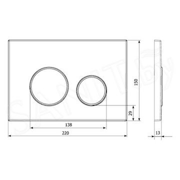 Комплект инсталляции 6 в 1 Lavinia Boho Relfix Bell Pro Rimless 77050125 / 77050126