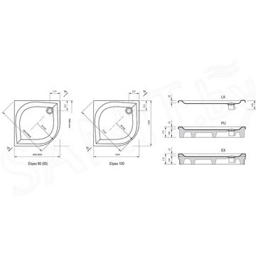 Душевой поддон Ravak Elipso EX