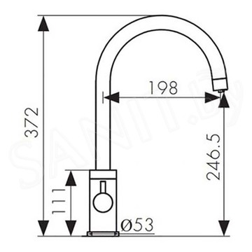 Смеситель для кухонной мойки Kaiser Merkur 26744 / 26744-5 под фильтр