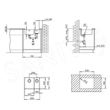 Кухонная мойка TEKA BE LINEA RS15 2B 580