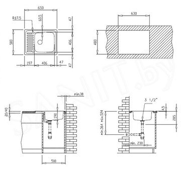 Кухонная мойка TEKA CLASSICO 1C / CLASSICO 1C MTX