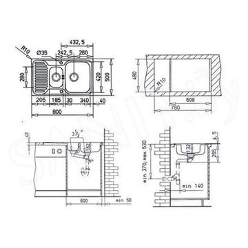 Кухонная мойка TEKA Princess 1 1/2B 1/2D (+61001169+PA330/PA133)