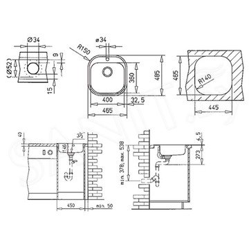 Кухонная мойка TEKA STYLO 1C MTX