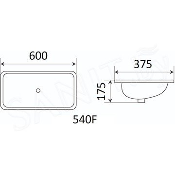 Умывальник CeramaLux 540N / 540F