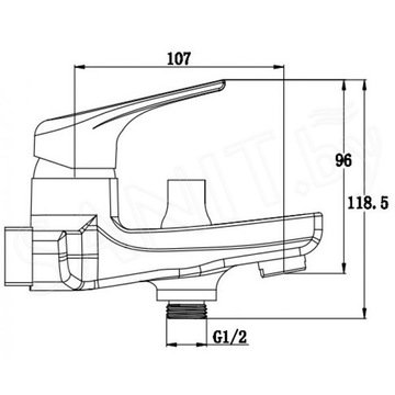 Смеситель для ванны Kaiser Clever 76022