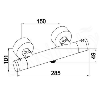 Смеситель для душа Kaiser Thermo 18344