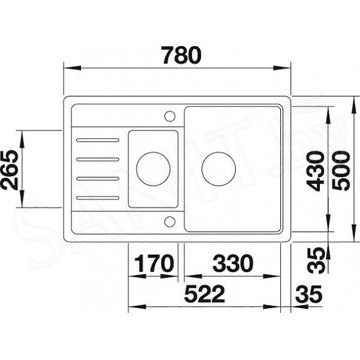 Кухонная мойка Blanco LEGRA 6 S COMPACT