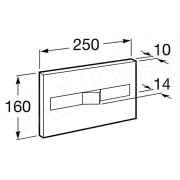 Кнопка для инсталляции Roca PL2 Dual 890096001