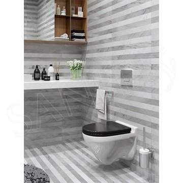 Подвесной унитаз Sanita Attica Luxe Color Black SL (с крышкой SoftClose)