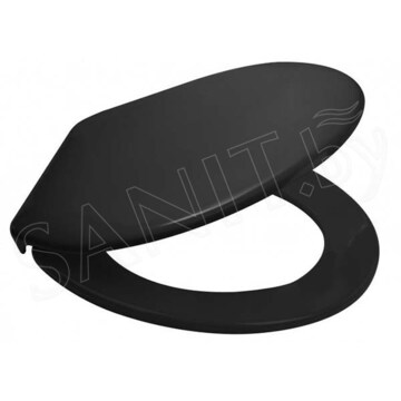 Подвесной унитаз Sanita Attica Luxe Color Black SL (с крышкой SoftClose)