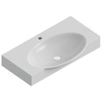 Умывальник Sanita Infinity 65 / 76 на кронштейнах