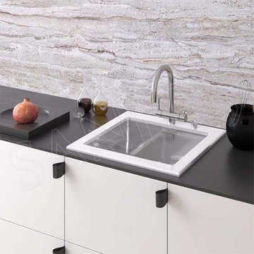 Кухонная мойка ZorG GS 5553 white