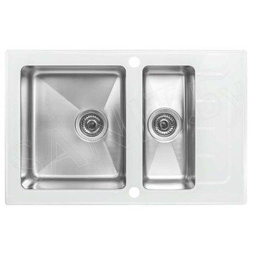 Кухонная мойка ZorG GS 7850-2 white