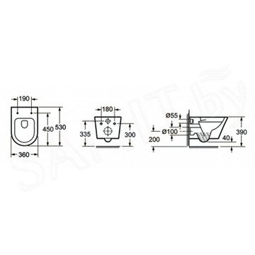 Комплект инсталляции 6 в 1 Lavinia Boho Smart V-Clean Multi 3940005R