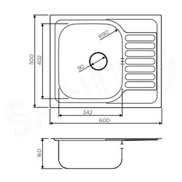 Кухонная мойка Omoikiri Kashiogawa 60-IN