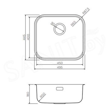 Кухонная мойка Omoikiri Omi 49-U-IN