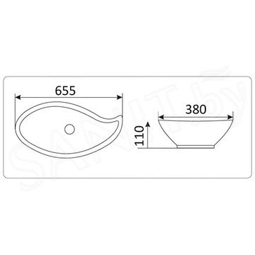 Умывальник CeramaLux N9052