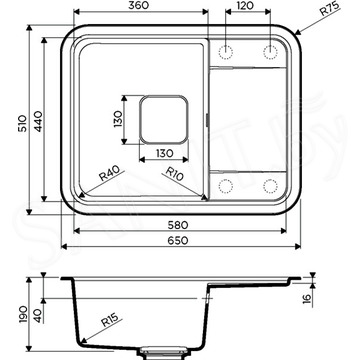 Кухонная мойка Omoikiri Tasogare 65