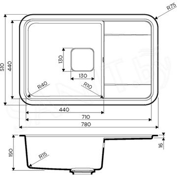 Кухонная мойка Omoikiri Tasogare 78