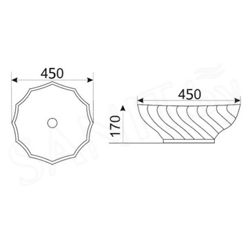 Умывальник CeramaLux N9073