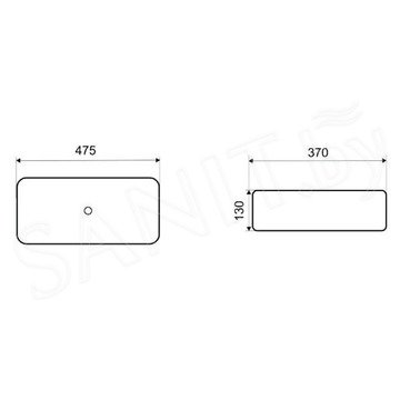 Умывальник CeramaLux N9103