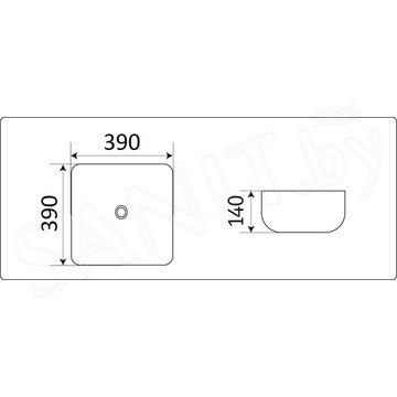 Умывальник CeramaLux D1303