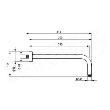 Душевая система Ideal Standard Ceraflex 4 in 1 BC447AA встраиваемая