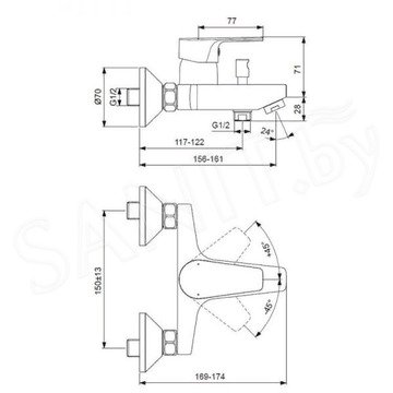 Набор смесителей Ideal Standard ESLA BC264AA 3 в 1