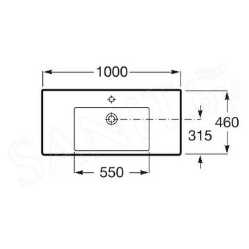 Умывальник Roca Gap A3270MA000