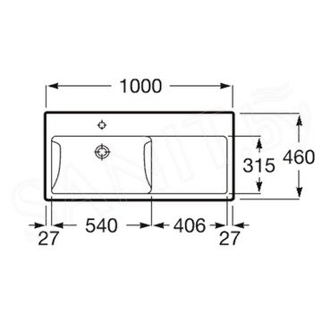 Умывальник Roca Gap A3270MB000 / A3270ME000