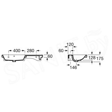 Умывальник Roca Gap A3270MB000 / A3270ME000