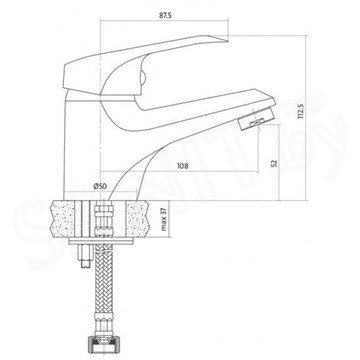 Смеситель для умывальника Cersanit Amet S951-041