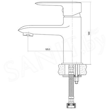 Смеситель для умывальника Cersanit Lumi S951-043