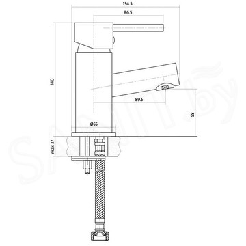 Смеситель для умывальника Cersanit Simi S951-039