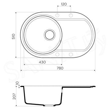 Кухонная мойка Omoikiri Manmaru 78