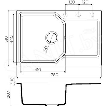 Кухонная мойка Omoikiri Yonaka 78