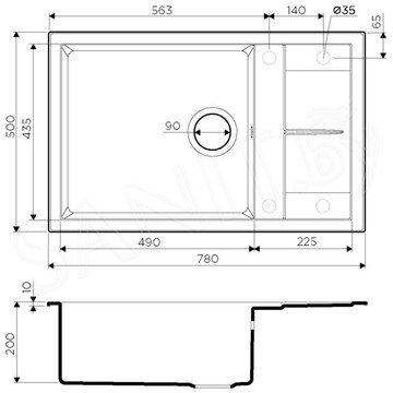 Кухонная мойка Omoikiri Sumi 78-LB