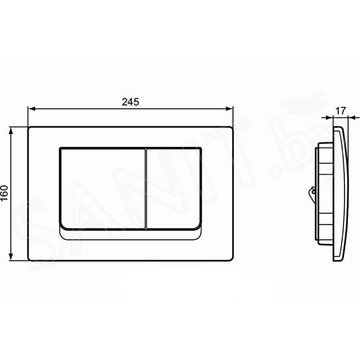 Комплект инсталляции Ideal Standard Prosys Frame 120 M R020467 с подвесным унитазом Tesi AquaBlade T007901 и кнопкой Solea M1 R0108AA