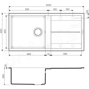 Кухонная мойка Omoikiri Sumi 100